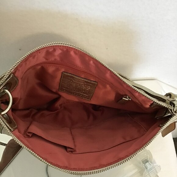 Coach Poppy Signature Scribble Print Hippie Shoulder Bag - Picture 7 of 15